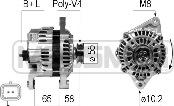 ERA 210710 - Генератор autospares.lv