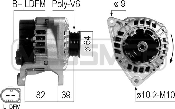 ERA 210733 - Генератор autospares.lv