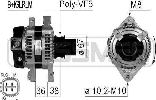 ERA 210773 - Генератор autospares.lv