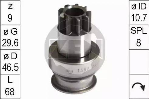 ERA 225669 - Ведущая шестерня, бендикс, стартер autospares.lv