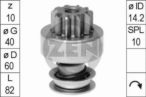 ERA 225672 - Ведущая шестерня, бендикс, стартер autospares.lv