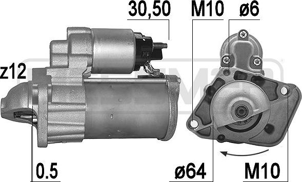 ERA 220997 - Стартер autospares.lv