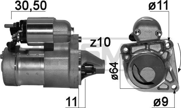 ERA 220904 - Стартер autospares.lv