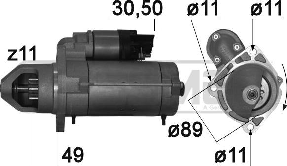 ERA 220915 - Стартер autospares.lv