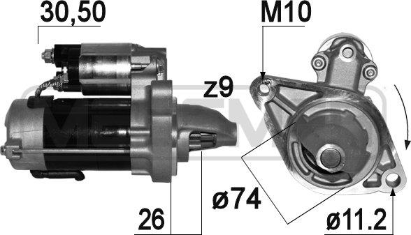 ERA 220939 - Стартер autospares.lv