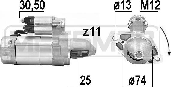 ERA 220937 - Стартер autospares.lv