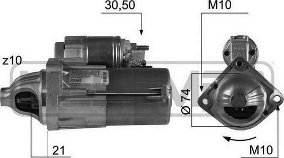 ERA 220443A - Стартер autospares.lv