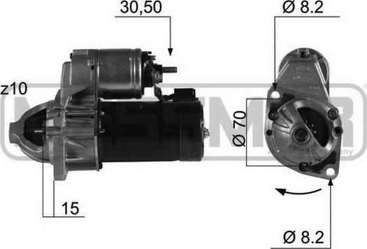 ERA 220442 - Стартер autospares.lv