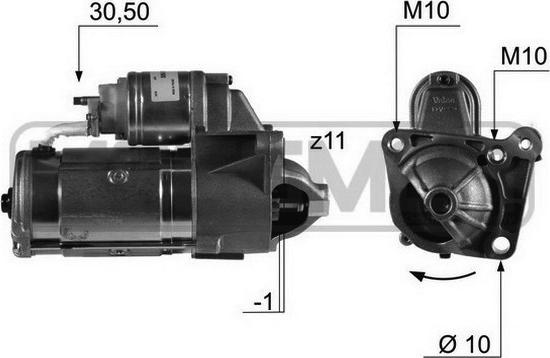 ERA 220452 - Стартер autospares.lv