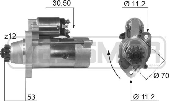 ERA 220464 - Стартер autospares.lv