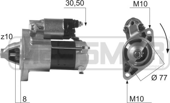 ERA 220468 - Стартер autospares.lv