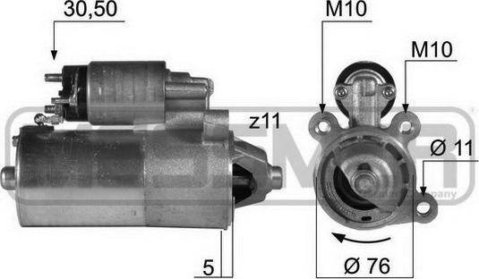 ERA 220407 - Стартер autospares.lv