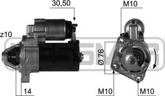 ERA 220411 - Стартер autospares.lv