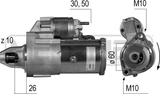 ERA 220431 - Стартер autospares.lv