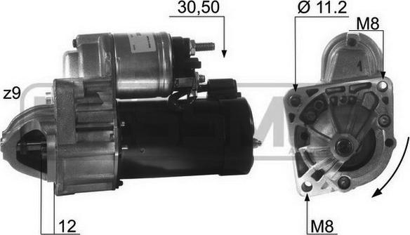 ERA 220437 - Стартер autospares.lv