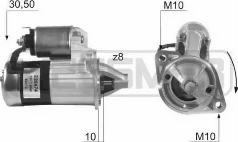 ERA 220474 - Стартер autospares.lv