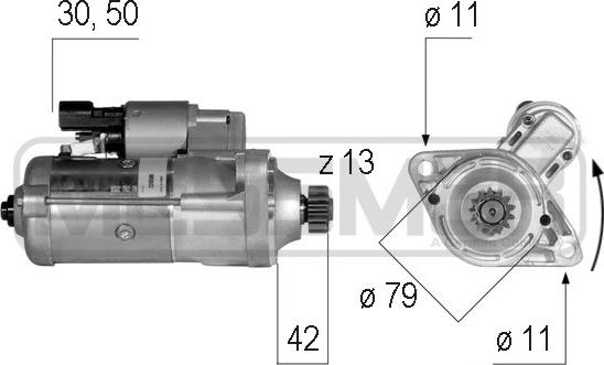 ERA 220590 - Стартер autospares.lv