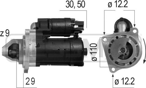 ERA 220549 - Стартер autospares.lv