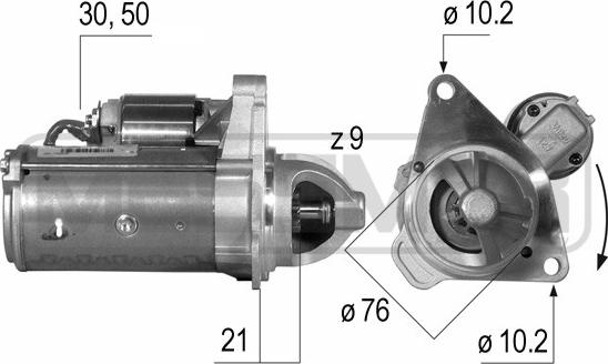 ERA 220540 - Стартер autospares.lv