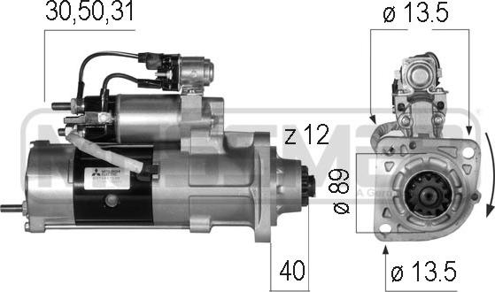 ERA 220557 - Стартер autospares.lv