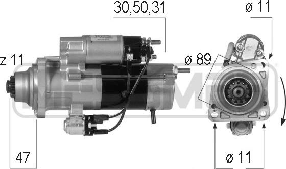 ERA 220560 - Стартер autospares.lv