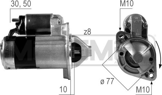 ERA 220503 - Стартер autospares.lv