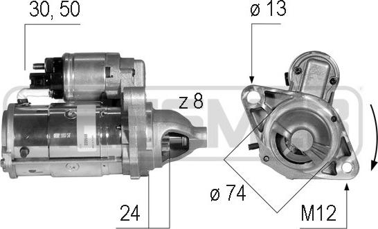 ERA 220588 - Стартер autospares.lv