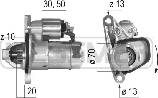 ERA 220579 - Стартер autospares.lv