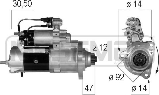 ERA 220570 - Стартер autospares.lv