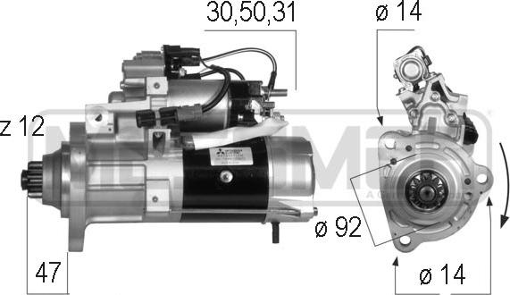 ERA 220571 - Стартер autospares.lv