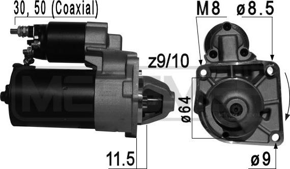 ERA 220697 - Стартер autospares.lv