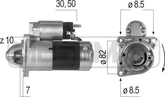 ERA 220643 - Стартер autospares.lv