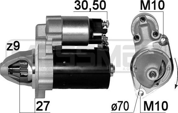 ERA 220667 - Стартер autospares.lv