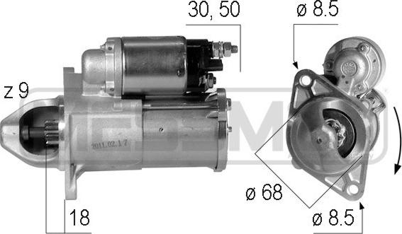 ERA 220609A - Стартер autospares.lv