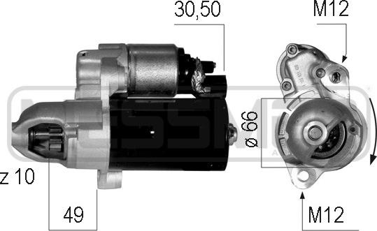 ERA 220605 - Стартер autospares.lv