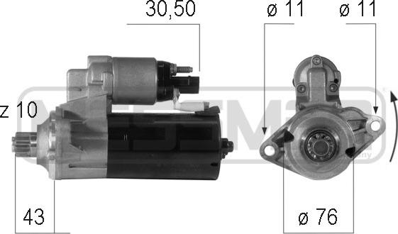 ERA 220606 - Стартер autospares.lv