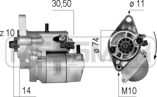 ERA 220602 - Стартер autospares.lv