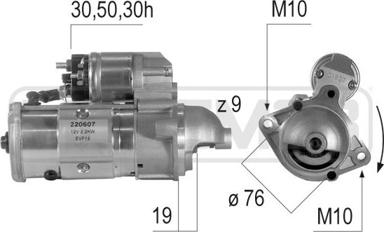 ERA 220607A - Стартер autospares.lv