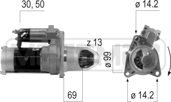 ERA 220618 - Стартер autospares.lv