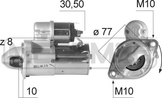 ERA 220612 - Стартер autospares.lv