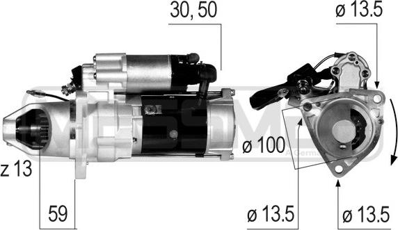 ERA 220617 - Стартер autospares.lv