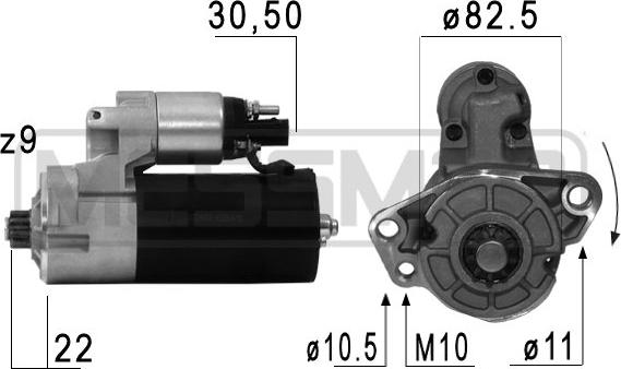 ERA 220683 - Стартер autospares.lv