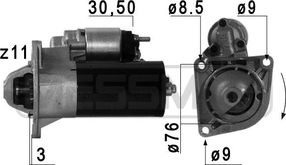 ERA 220687 - Стартер autospares.lv