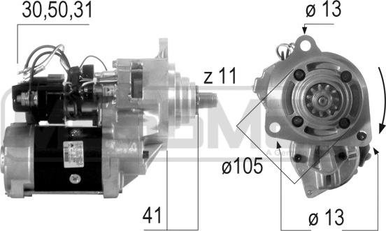 ERA 220634 - Стартер autospares.lv