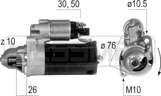 ERA 220636 - Стартер autospares.lv