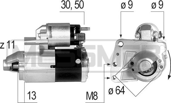 ERA 220638 - Стартер autospares.lv