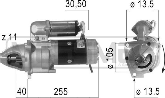 ERA 220625 - Стартер autospares.lv