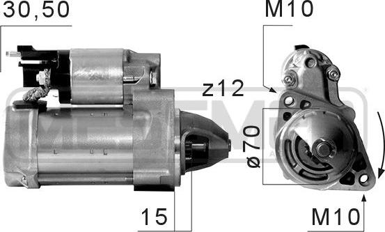 ERA 220670 - Стартер autospares.lv