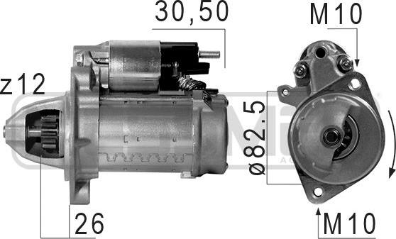 ERA 220671 - Стартер autospares.lv