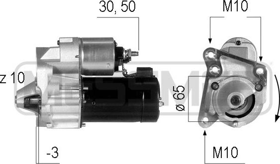 ERA 220045 - Стартер autospares.lv